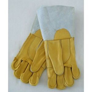 Majestic 1516A Men's Size MEDIUM Cow Grain Leather Lineman Gloves